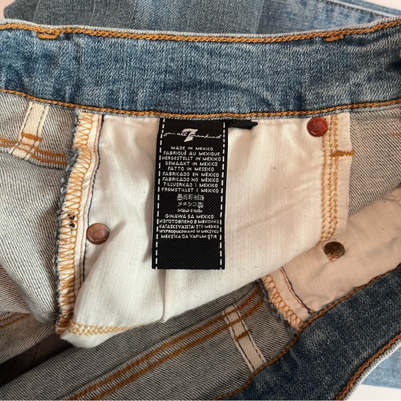 7 For All Mankind 7 FAM Cropped Alexa size 31 jeans high waisted wide leg - Picture 9 of 10